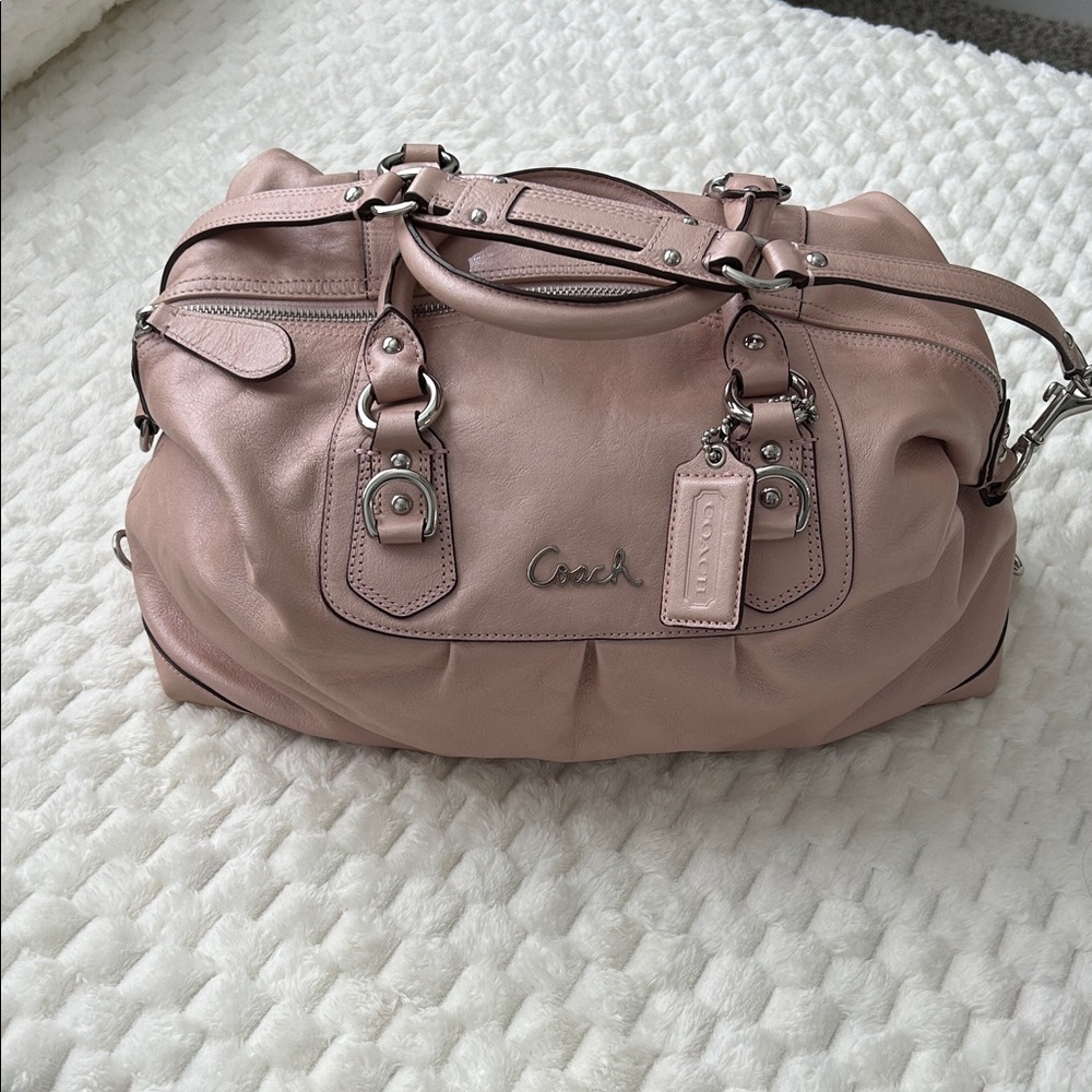 Coach Vintage Blush Pink Leather Satchel